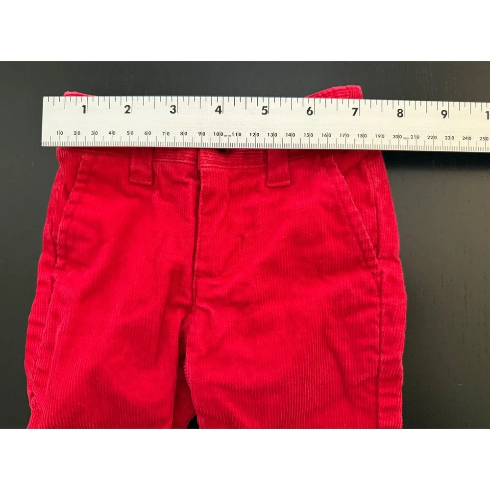 Janie and Jack Baby Corduroy Pants Size‎  3-6 Months Red Infant Prep